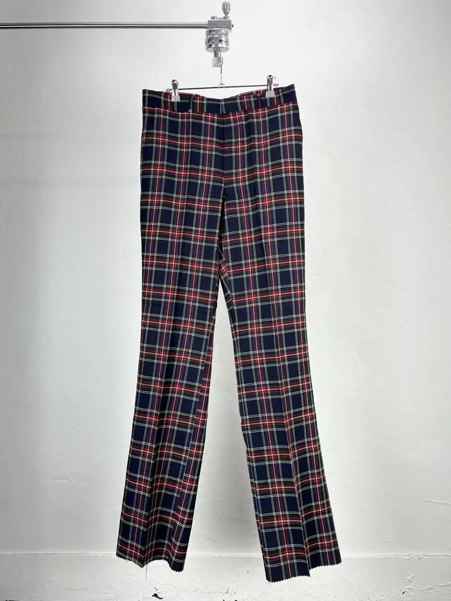 Scarborough Waxed Wool Check Slacks