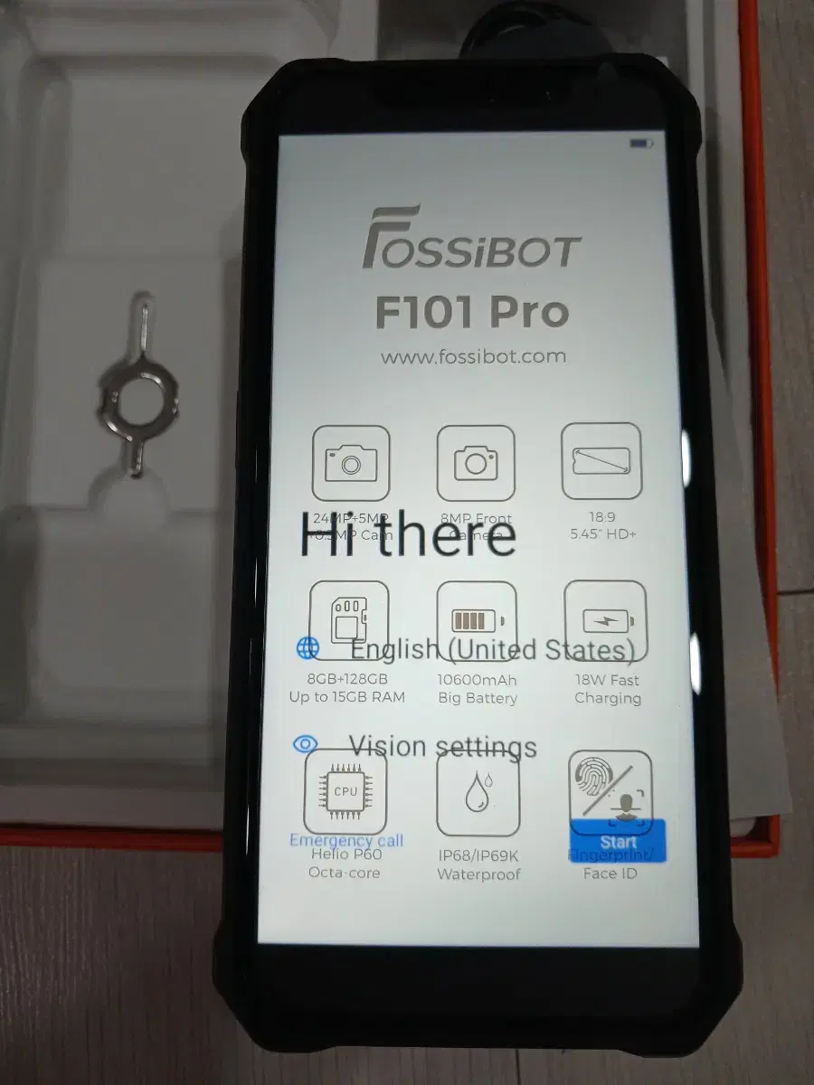 [단순개봉]FossiBOT  F101 Pro 스마트폰