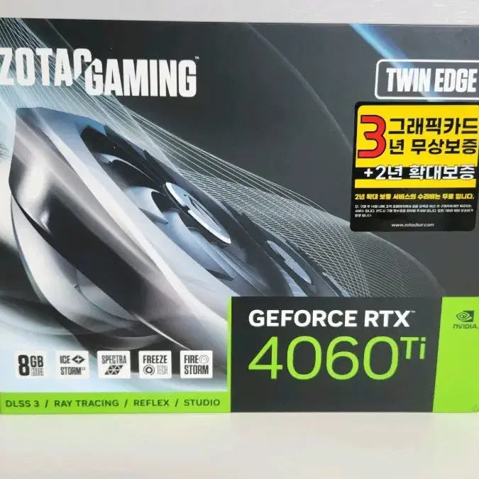 (미개봉) ZOTAC RTX 4060Ti D6 8GB 팝니다.