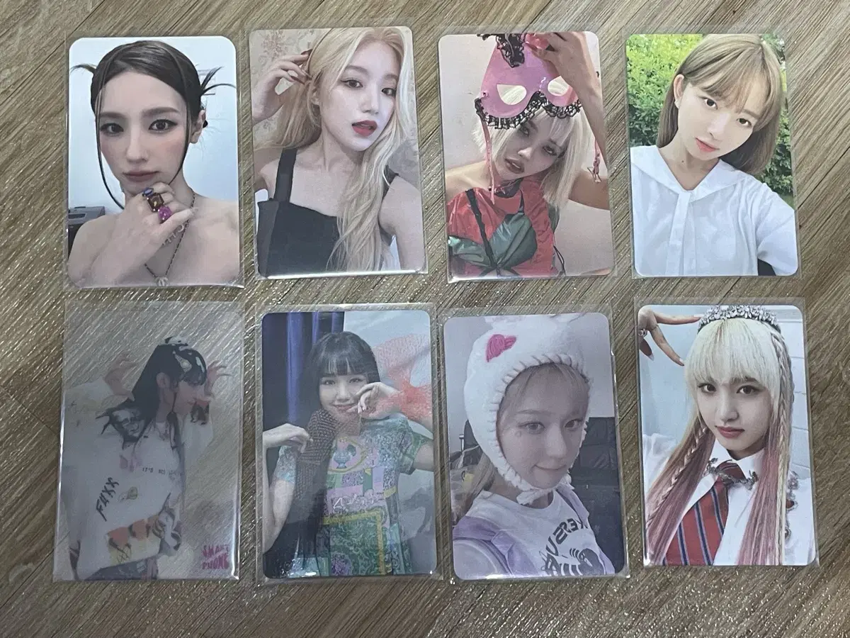 seventeen, ive, idle, jena, aespa, oh my girl photocard sells