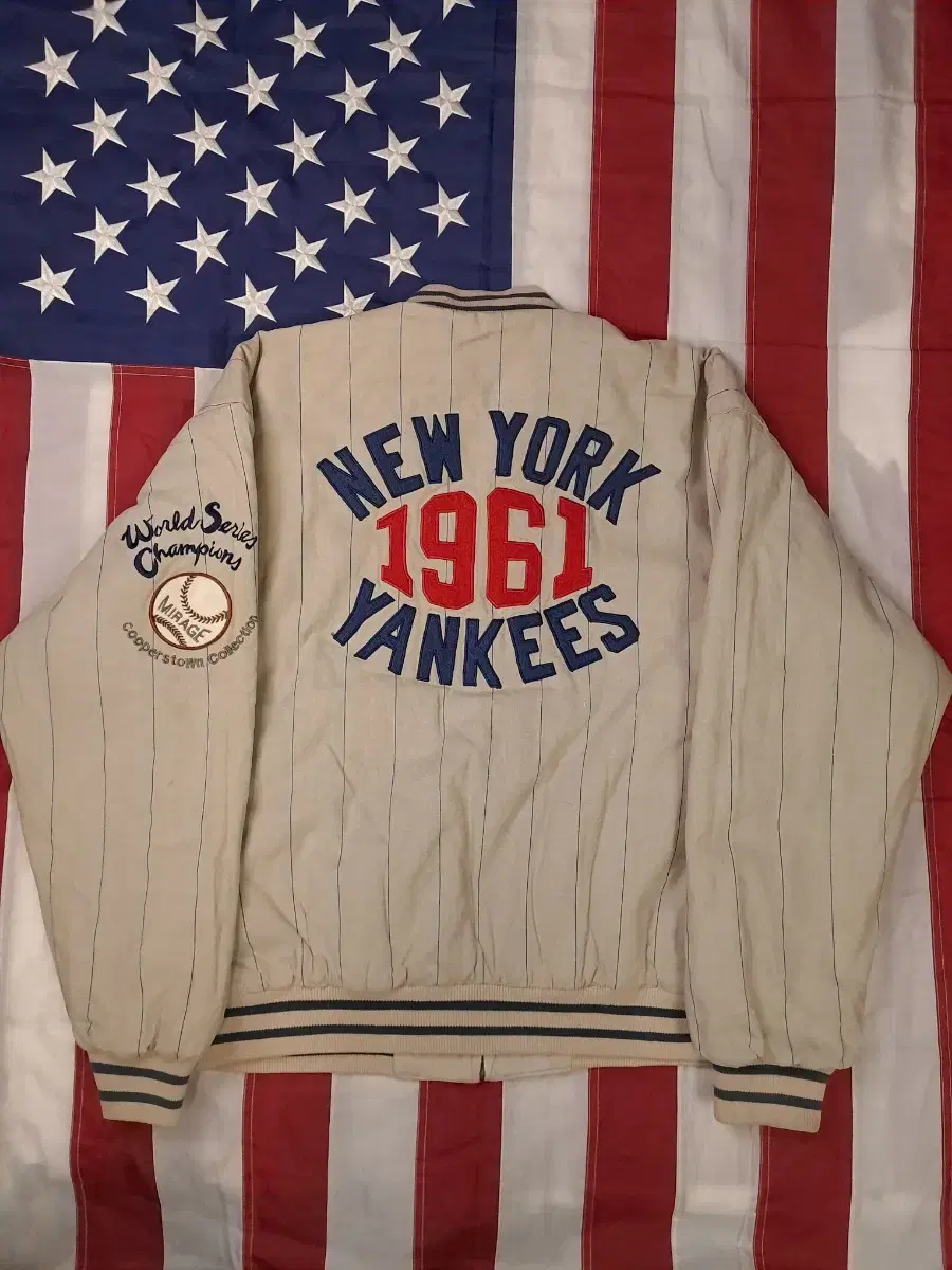 90's Vintage New York Yankees Reversible Varsity Jacket