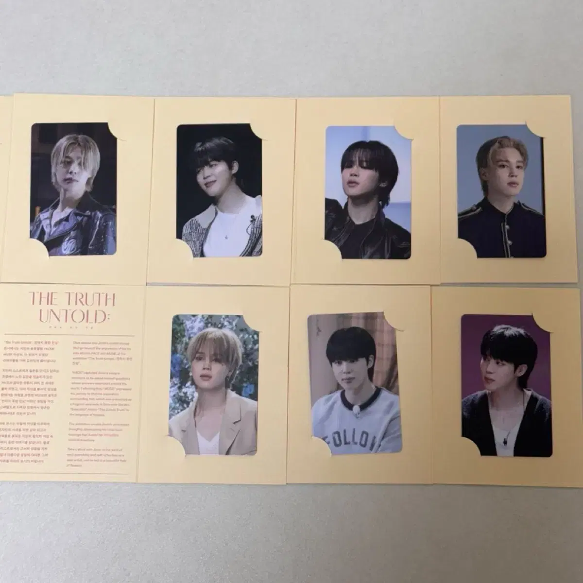 BTS jimin exhibition entry photocard set wts jimin poca set