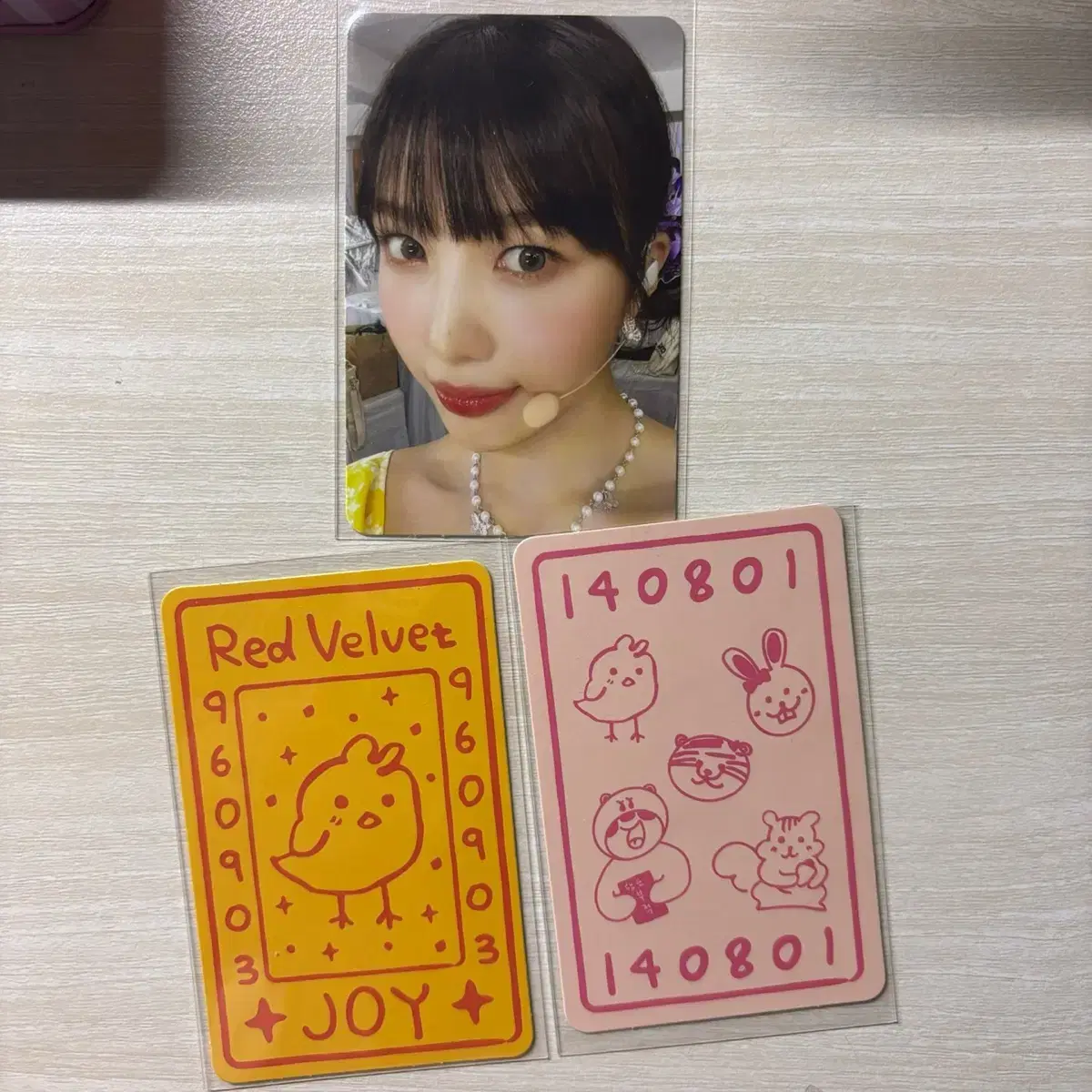 Levels red velvet joy 8th Anniversary Lucky kard Sets photocard WTS