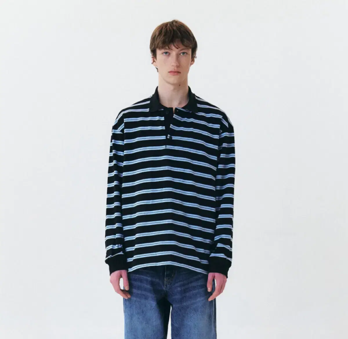 Windstripe Cotton Polo M