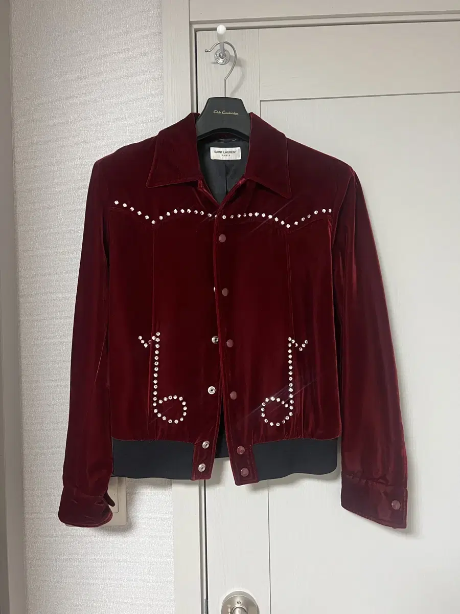 Saint Laurent Music Note Velvet Jacket 46