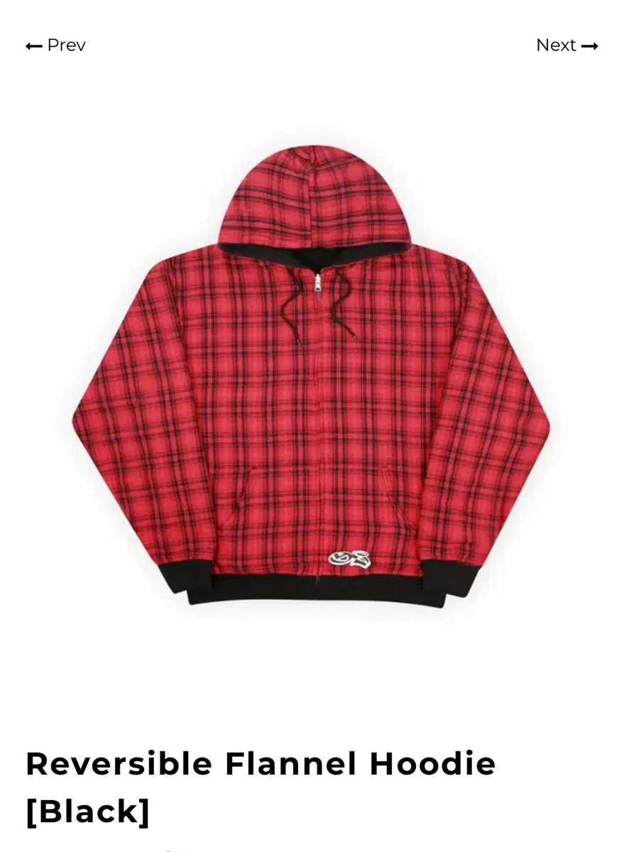 Yardsale Flannel Hoodie Zip-up M