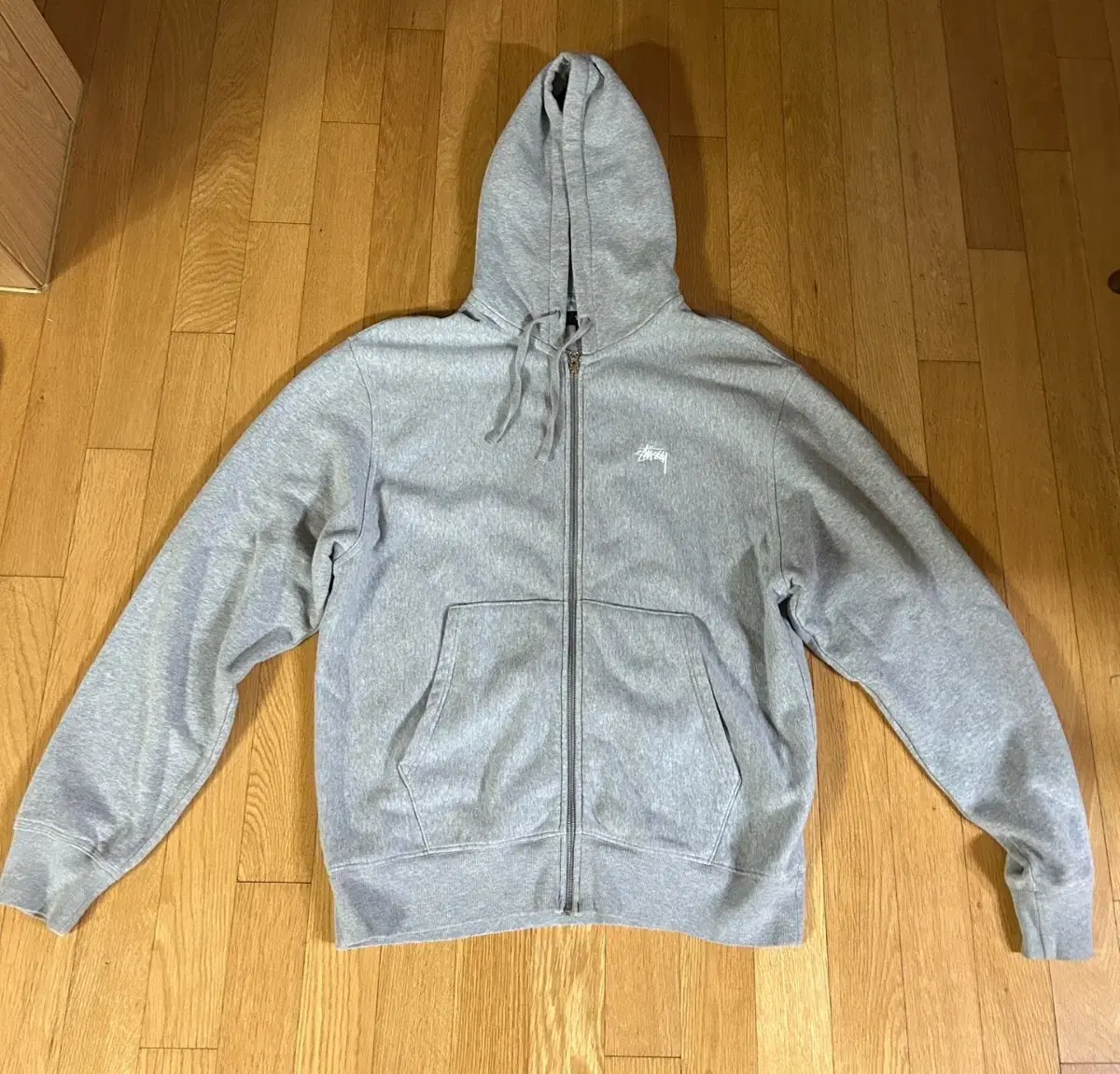 Stussy Overdose Hoodie Zip-up Gray