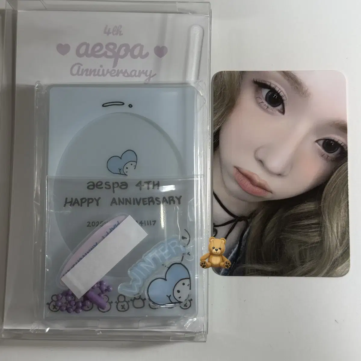 Aespa 4th Anniversary Merchandise md acrylic stand winter sealed Photocards