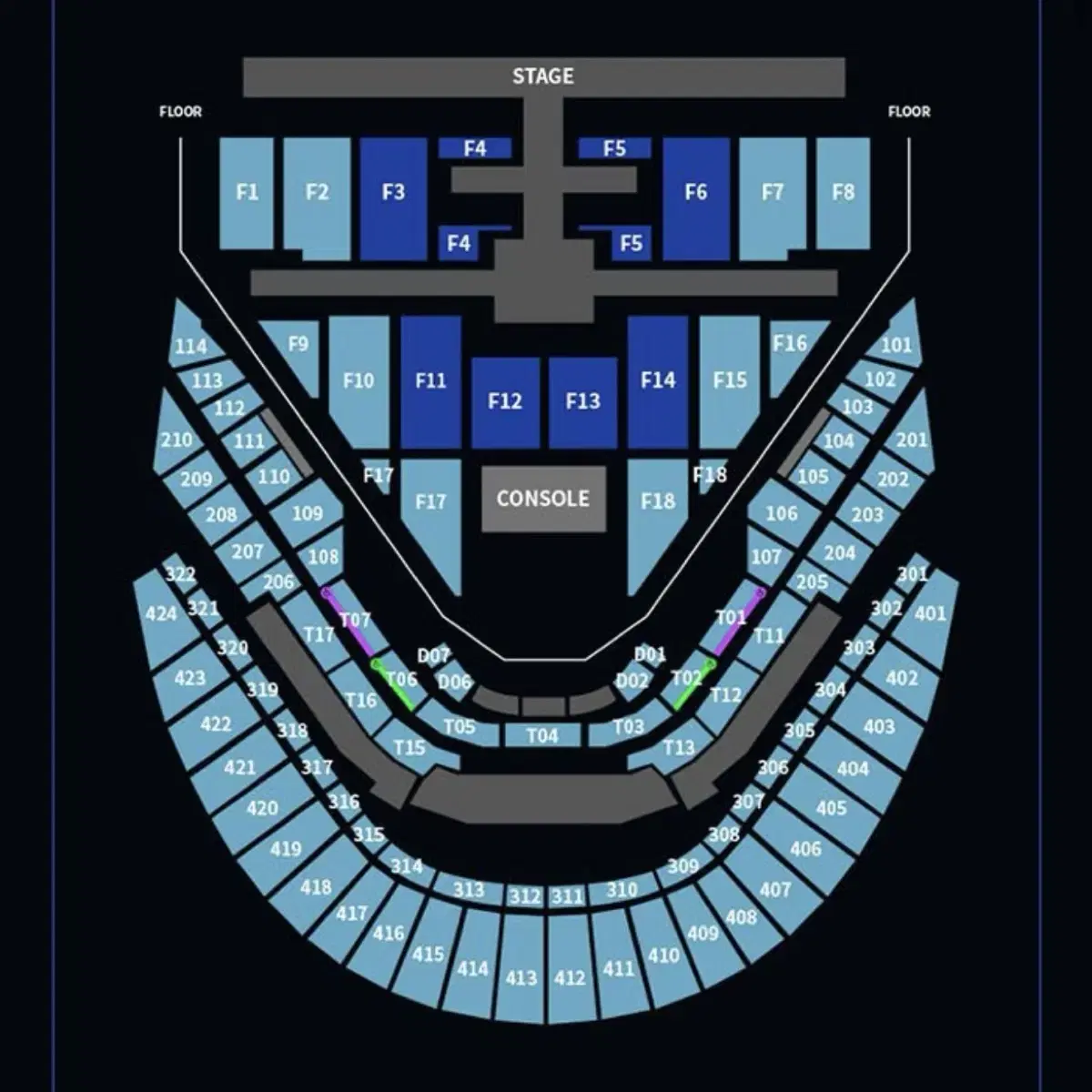 Nct 127 콘서트 1/18, 19 첫콘 막콘 4층 양도