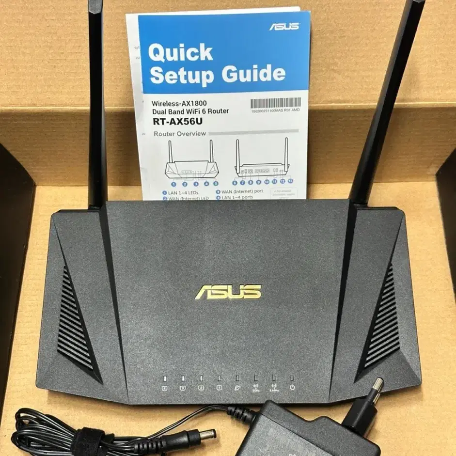 ASUS 아수스 무선공유기 RT-AX56U 판매합니다.