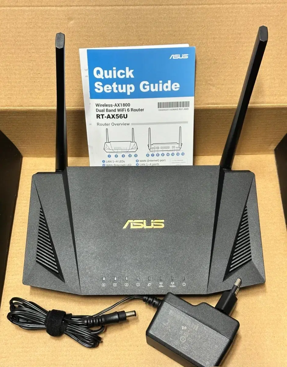 ASUS 아수스 무선공유기 RT-AX56U 판매합니다.