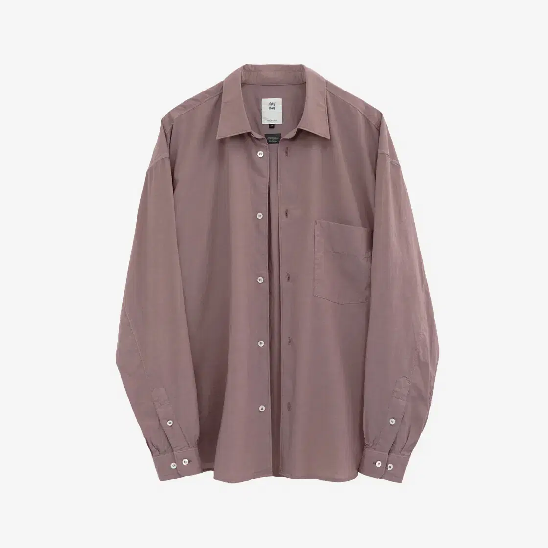 [4] Polythene 24FW Tenko Shirt_Washed Dark Pink