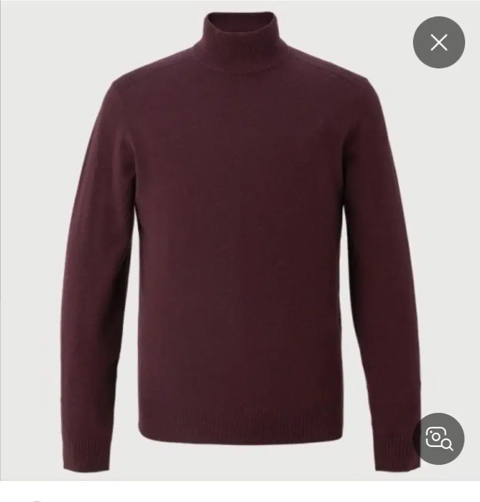 Samsung Logadis WINE color a Cashmere 100% Cotton Turtleneck