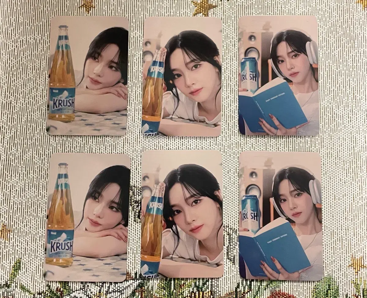 Aespa karina Crush Photocard (Poka Crush Beer Yoo Jimin)