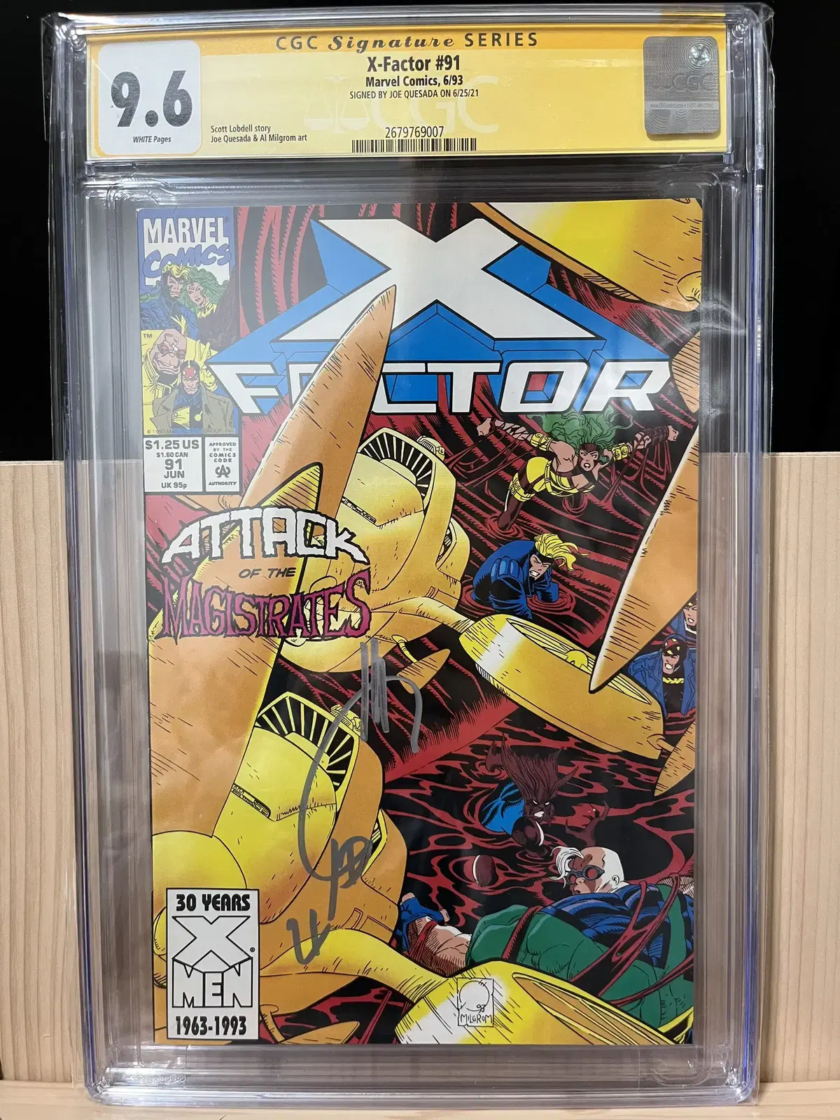 CGC 9.6 엑스팩터(X-Factor)#91 1993년 시그니처 컬렉션