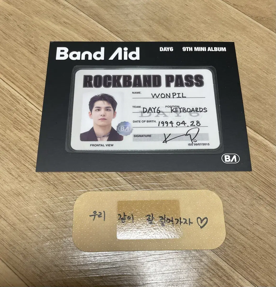 Day 6 ID Card Rock Band Pass Original