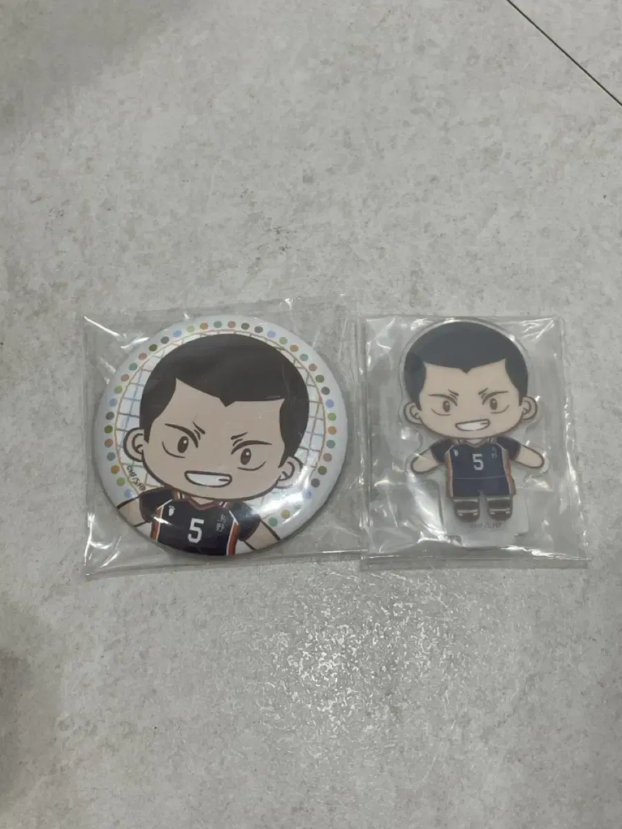 Haikyuu Sega Lucky Kuji First Lottery D E Prize Tanaka Acrylic Stand Can Badge