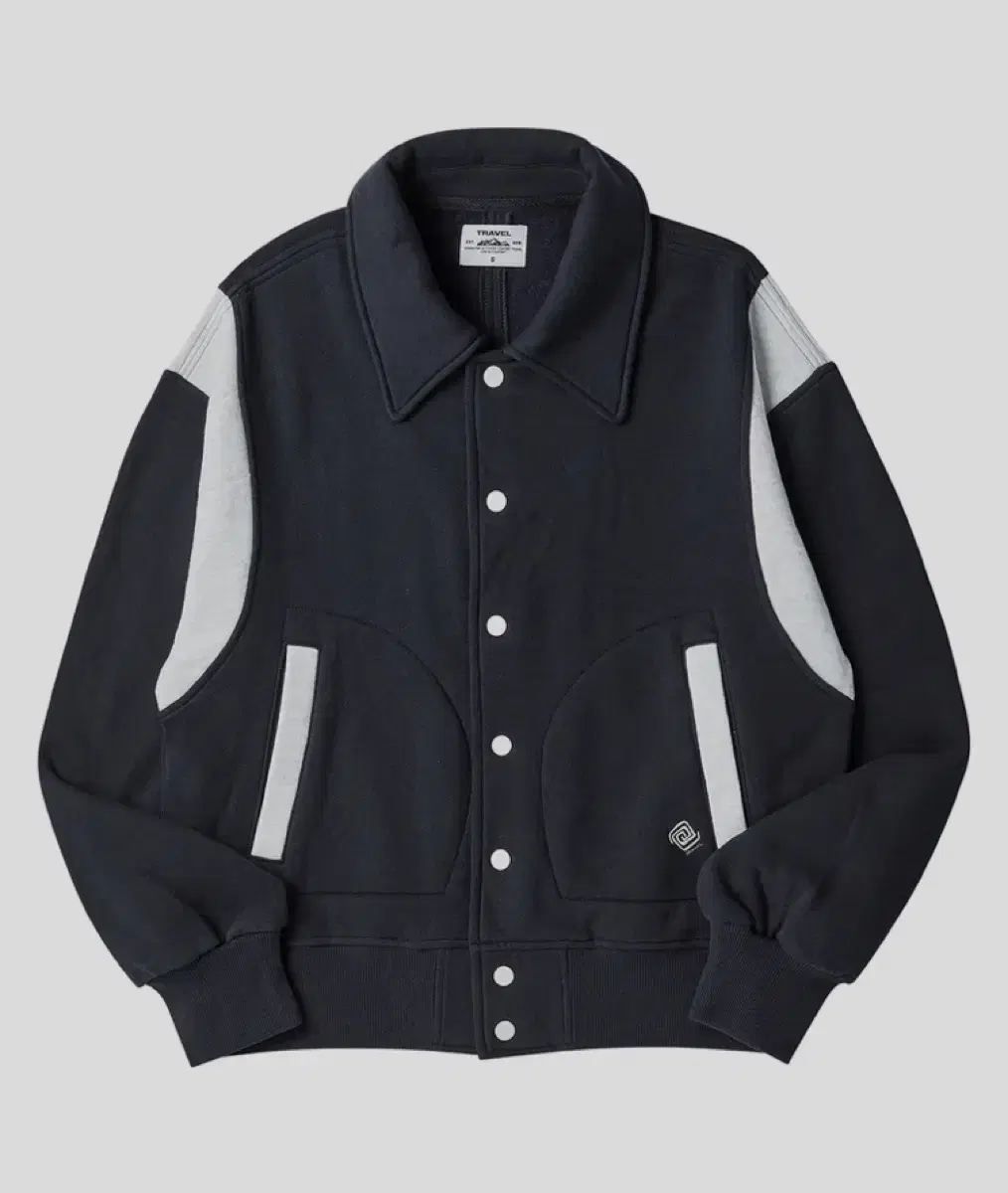 Travel Scout Varsity Sweat Jacket Navy