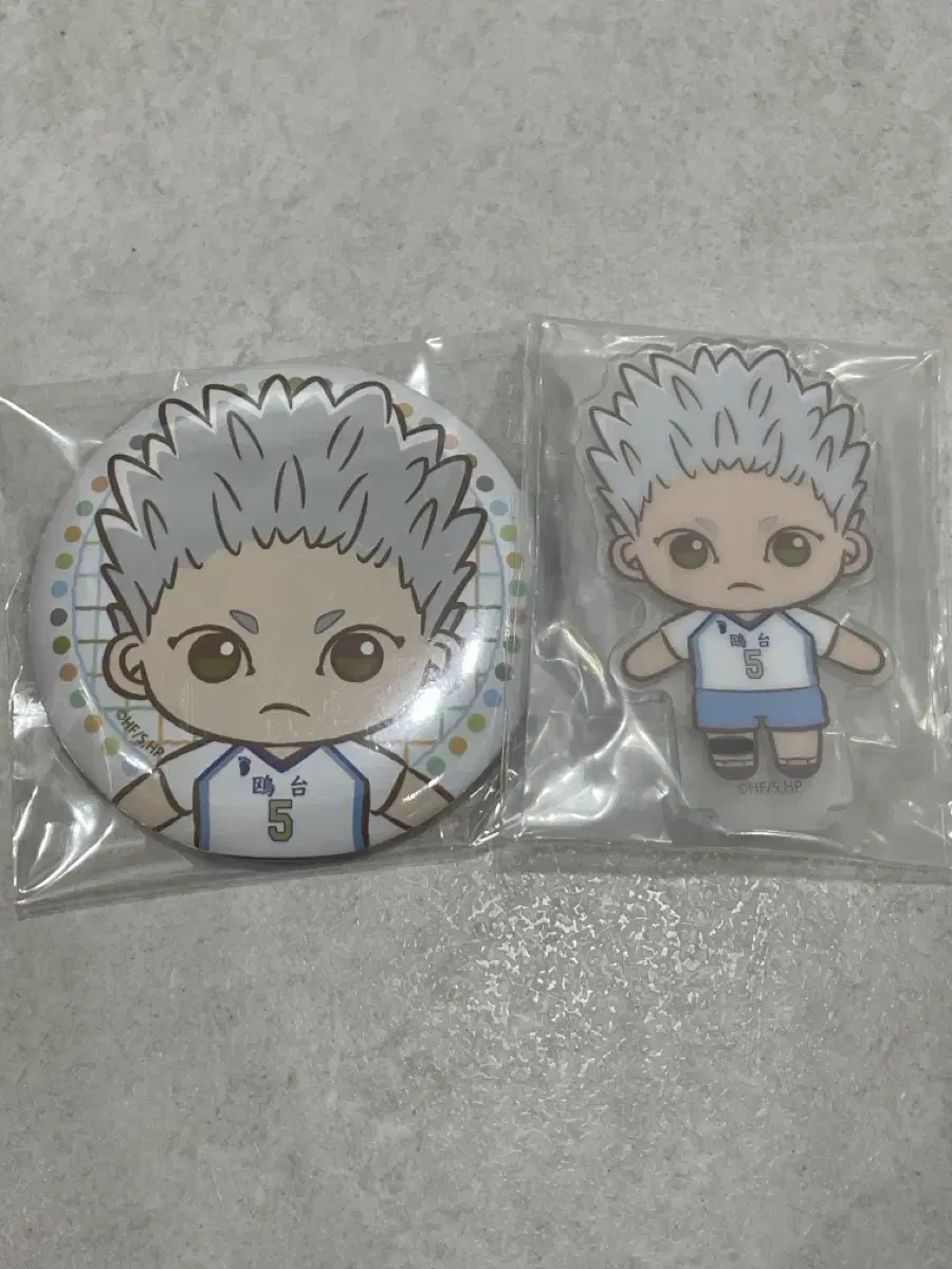 Haikyuu Sega Lucky Kuji First Lottery D E Prize Hoshiumi Acrylic Stand Can Badge