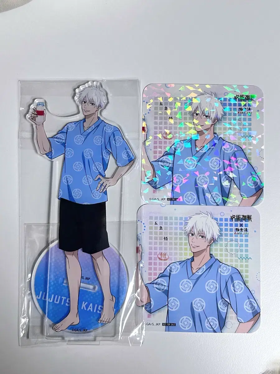 [unsealed] Zuu Spinning Gojo Satoru Paradise Bath acrylic stand coaster in bulk