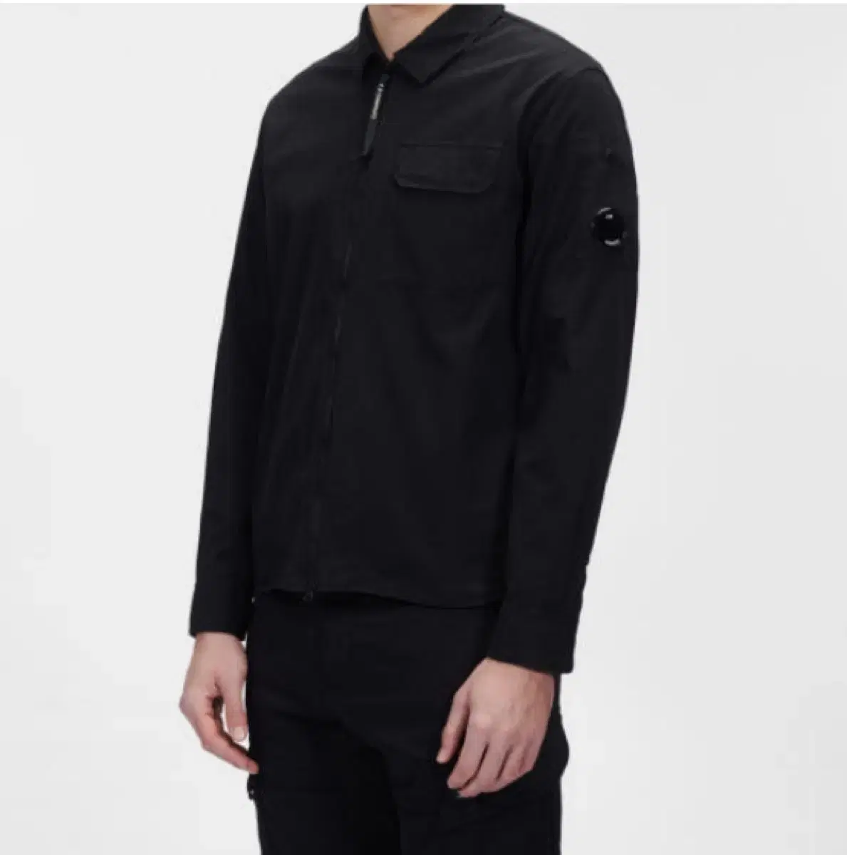 Cp Company Gabardine Shirt Jacket Blackm