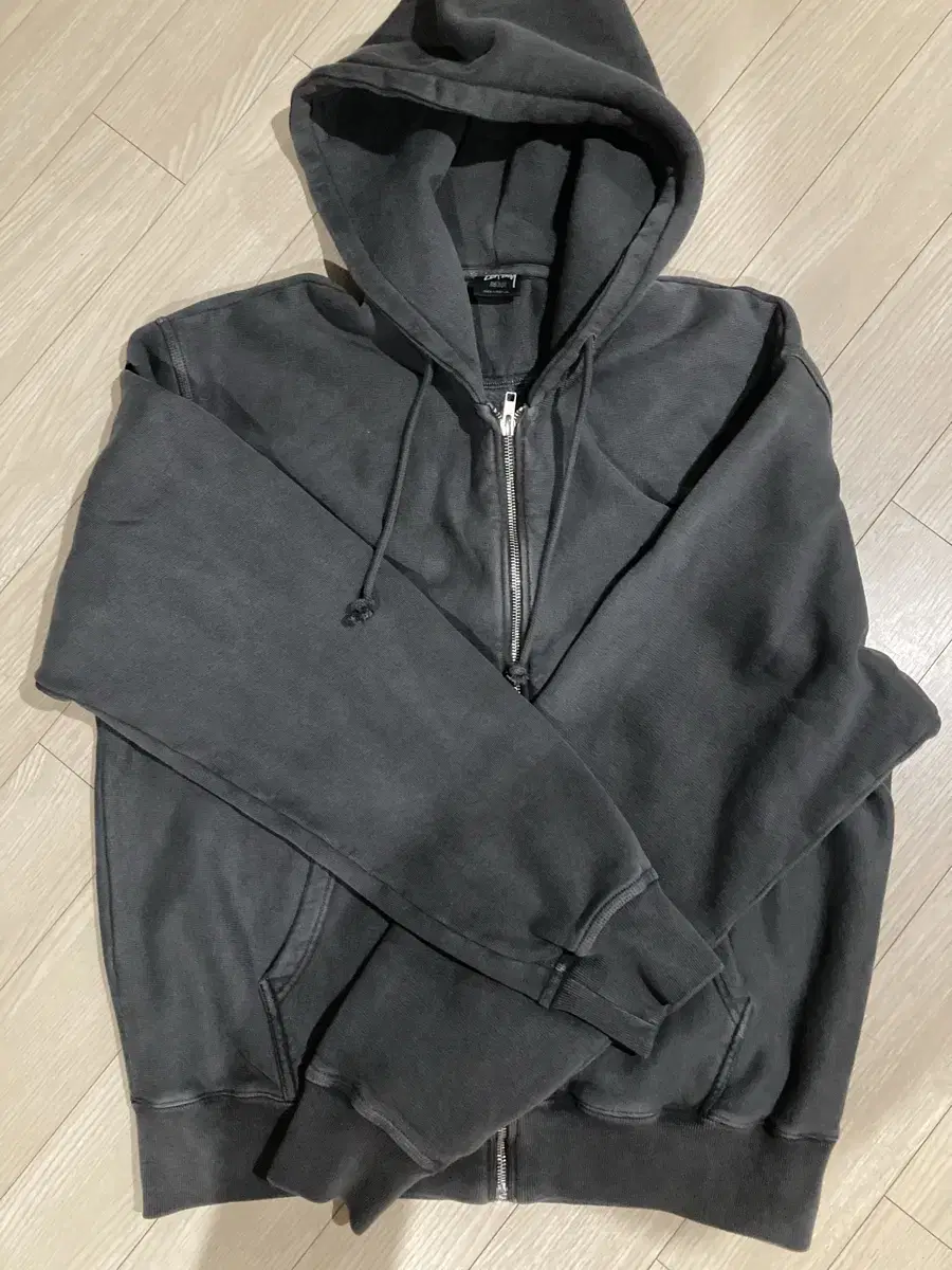 Stushy Pigmented Hooded Zip Up