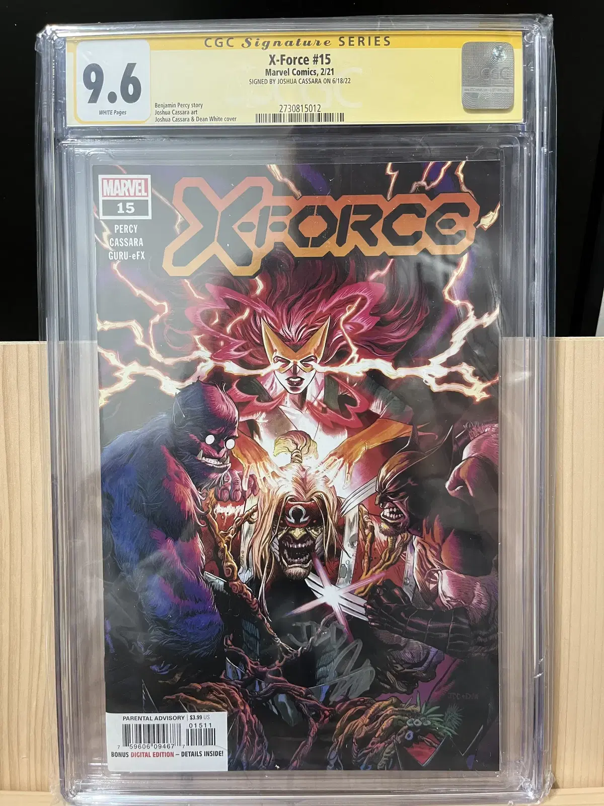 마블코믹스 X-Force #15 2021 CGC 9.6 세계1권 싸인