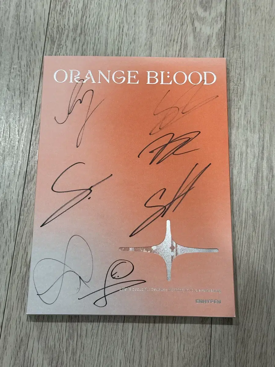 Enhypen Mini 5th Album Orangeblood Signed Album