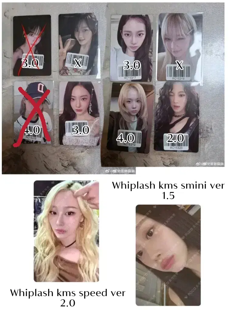 Aespa karina giselle winter ningning Armageddon KMS ld photocard buncheol Weflash