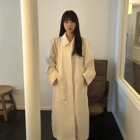 에토스 트윌 세틴 코트 ethos twill satin coat