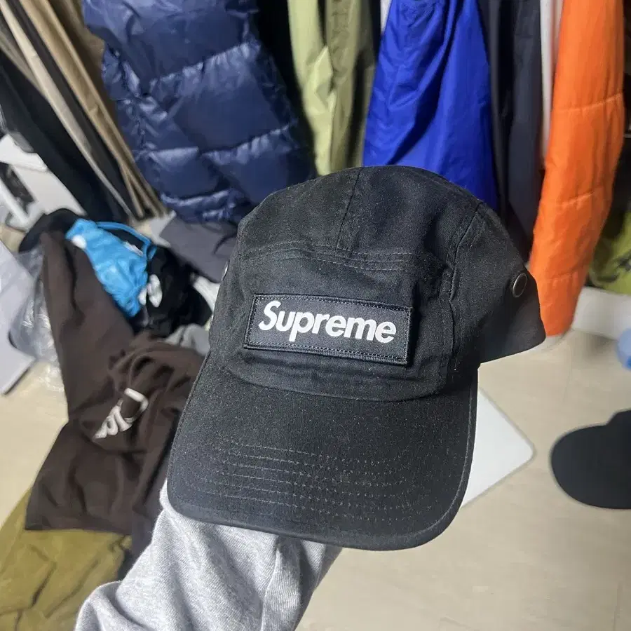 Supreme Military Camp Cap Black - 22SS