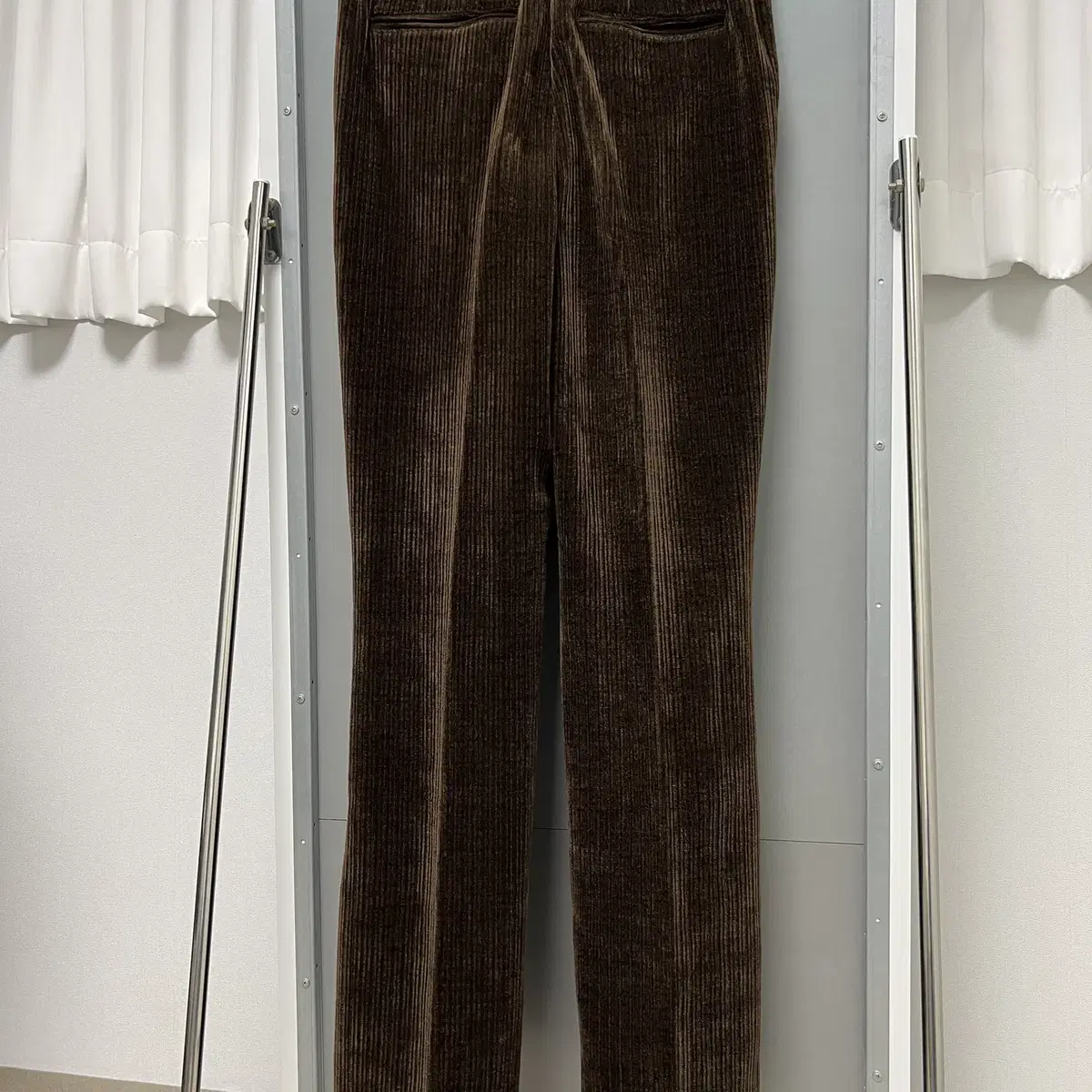 [S] STU 22FW Flared Corduroy Pants Brown