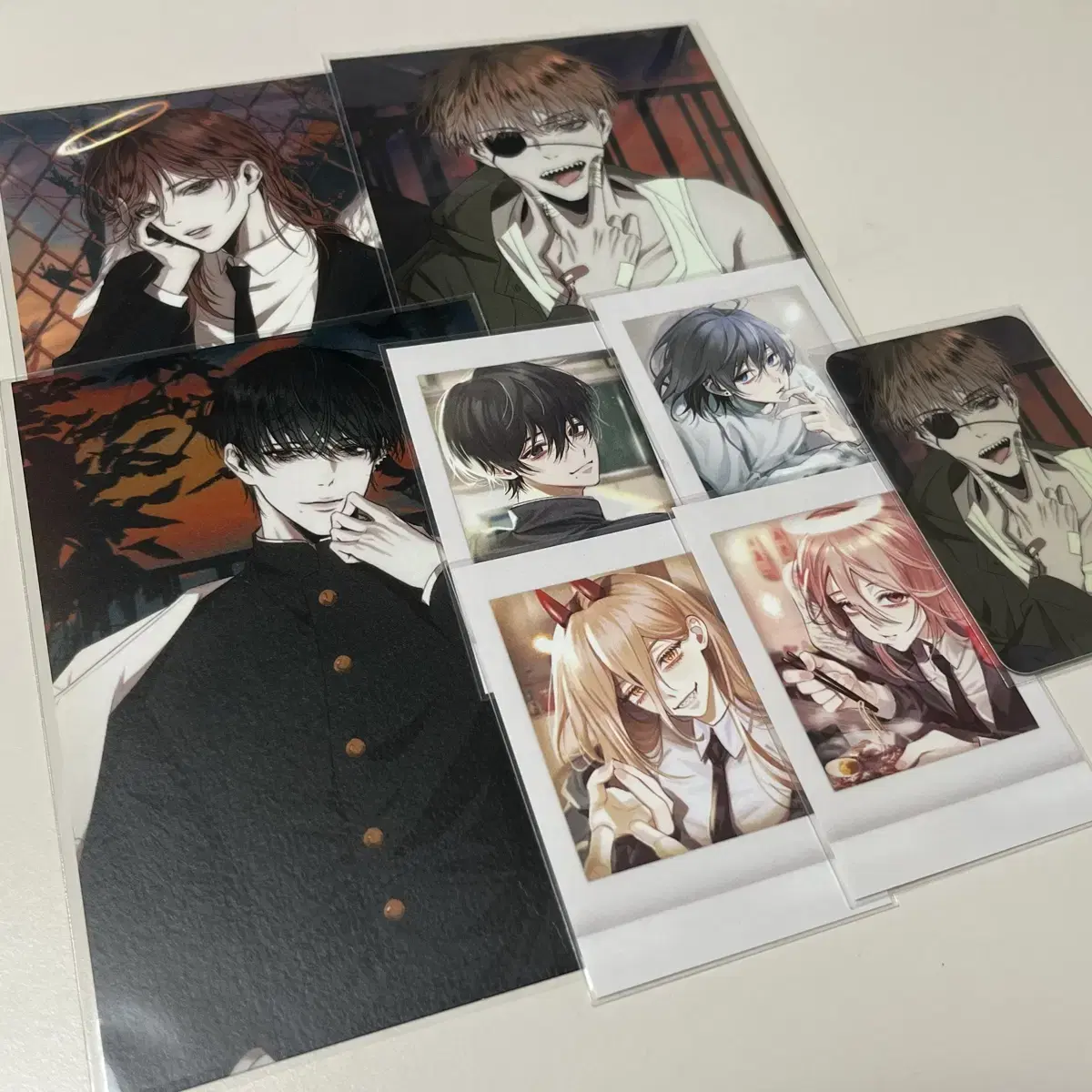 Chainsaw Man postcard photokard polaroid pola mangnyeongnim hee hee hee