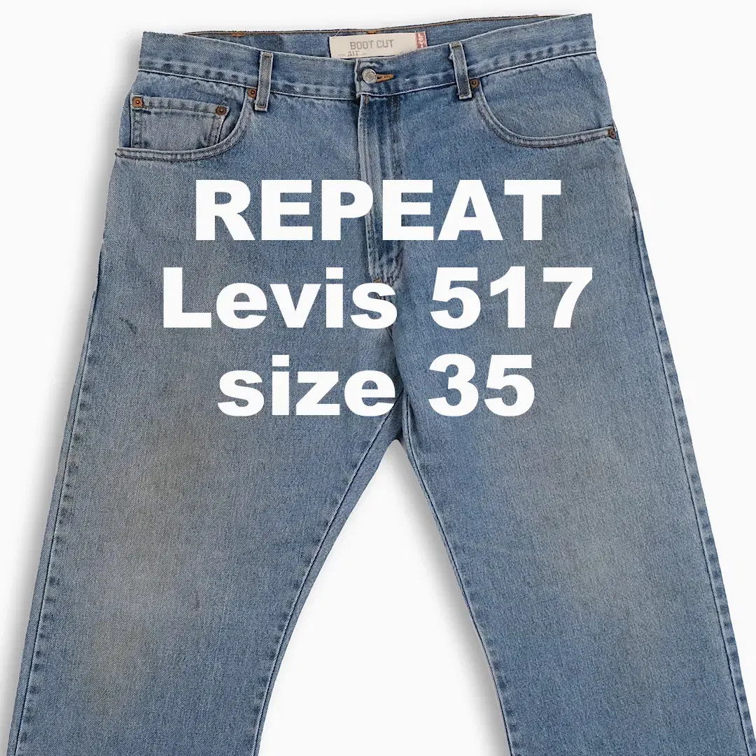 Vintage Levi's 517 USA Light Blue 35 Inch LV51736135