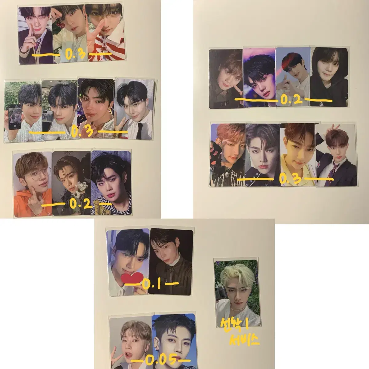 ZB1 photocard sells them real cheap!!!