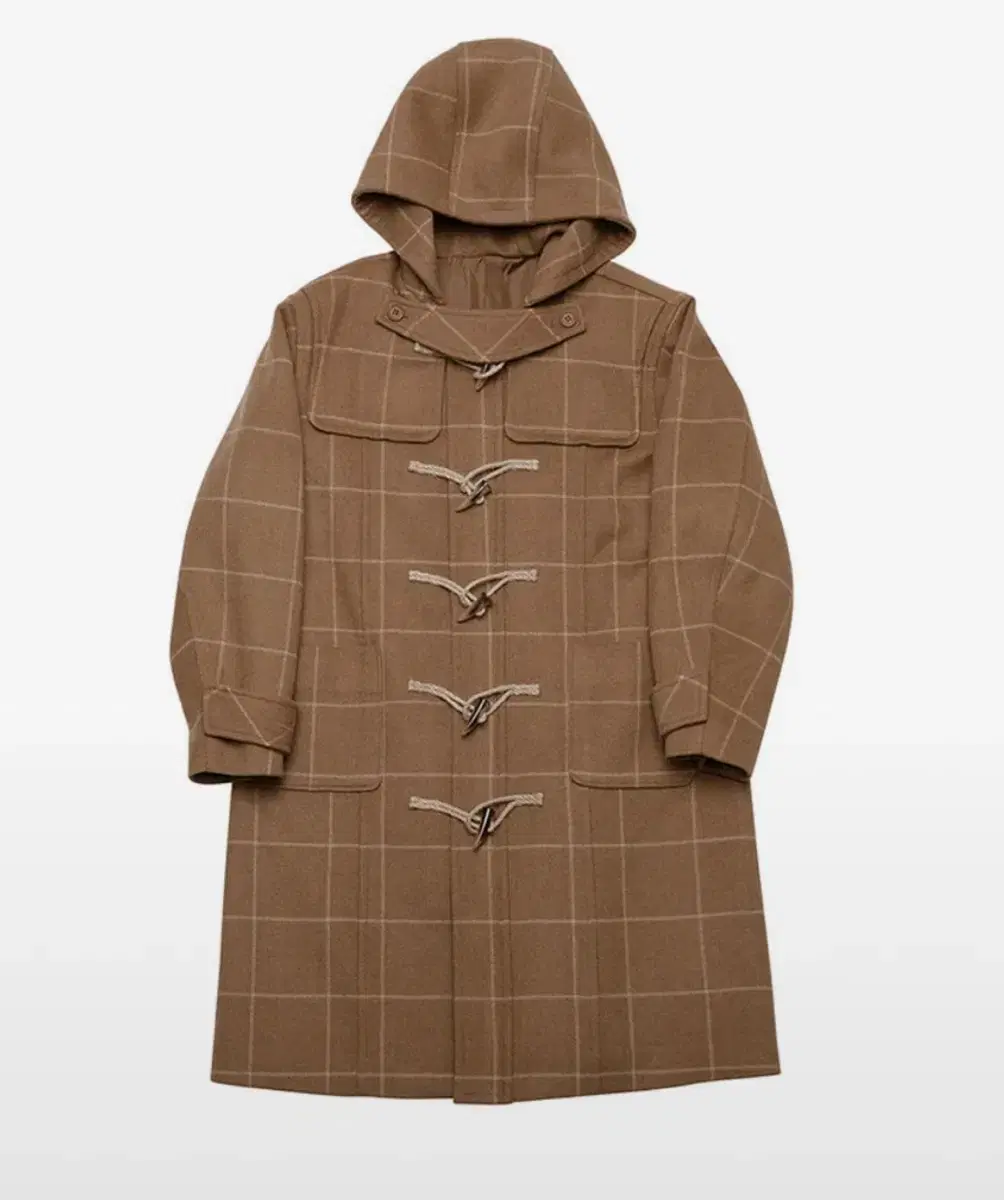 Chance Check Duffel Coat Tteokbokki Coat