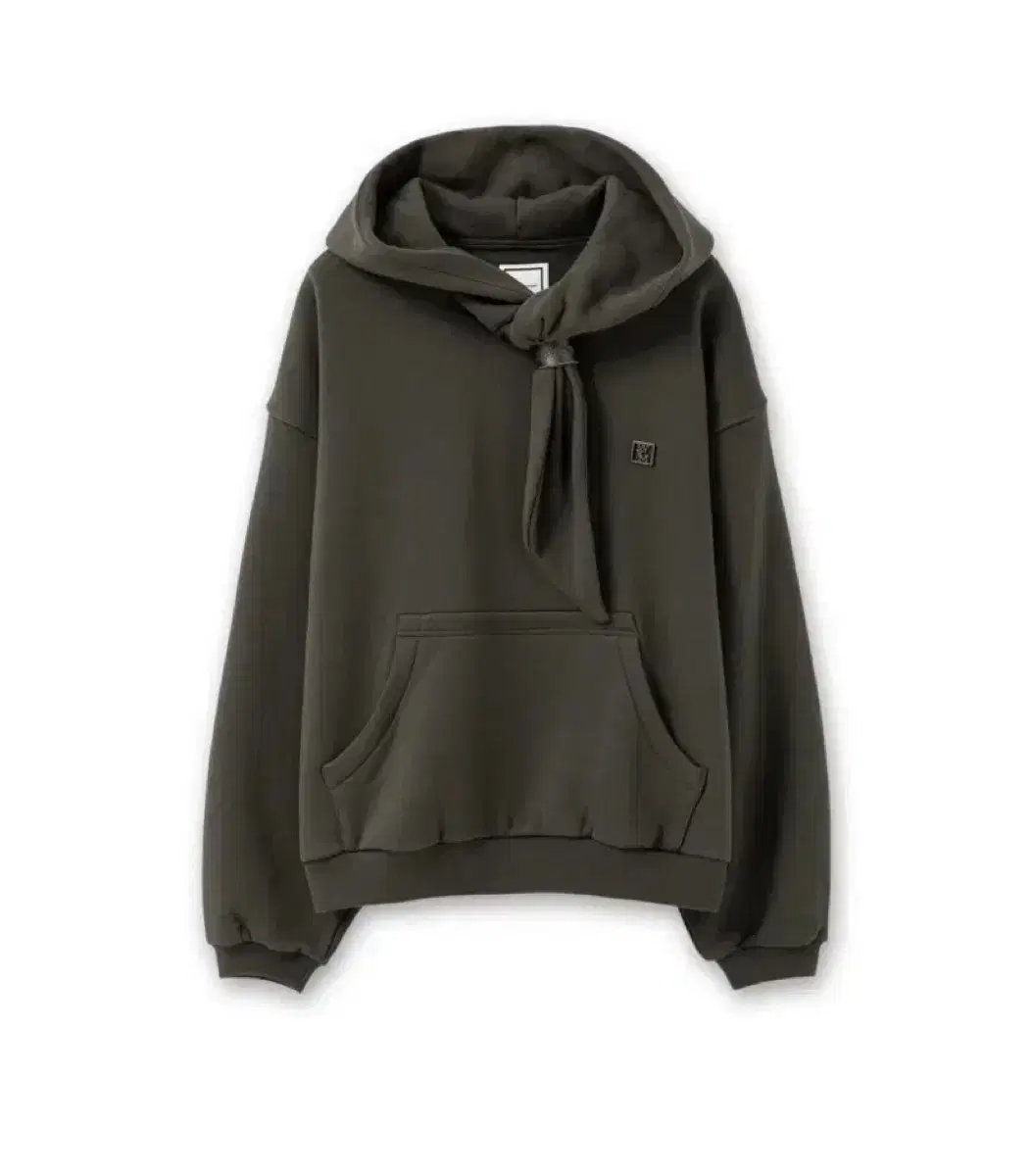 Wooyoung Mi Knotted Detail Hoodie Dark Gray Hoodie 46