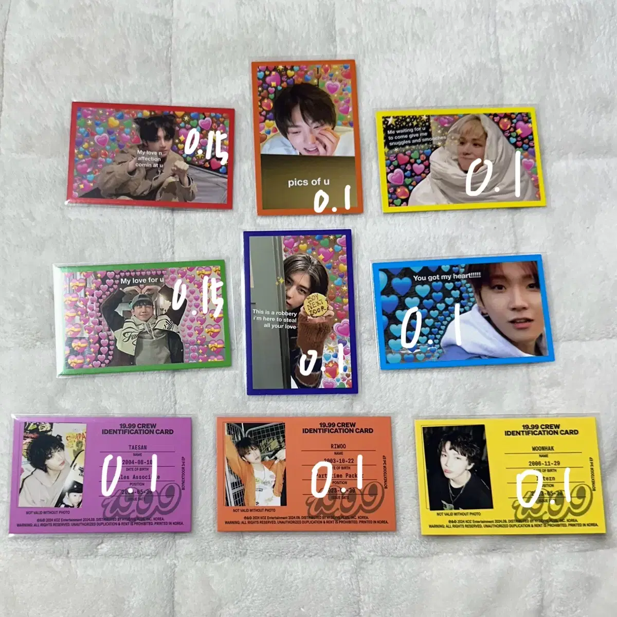 boynextdoor idkard meme card sungho riwoo jaehyun taesan leehan woonhak