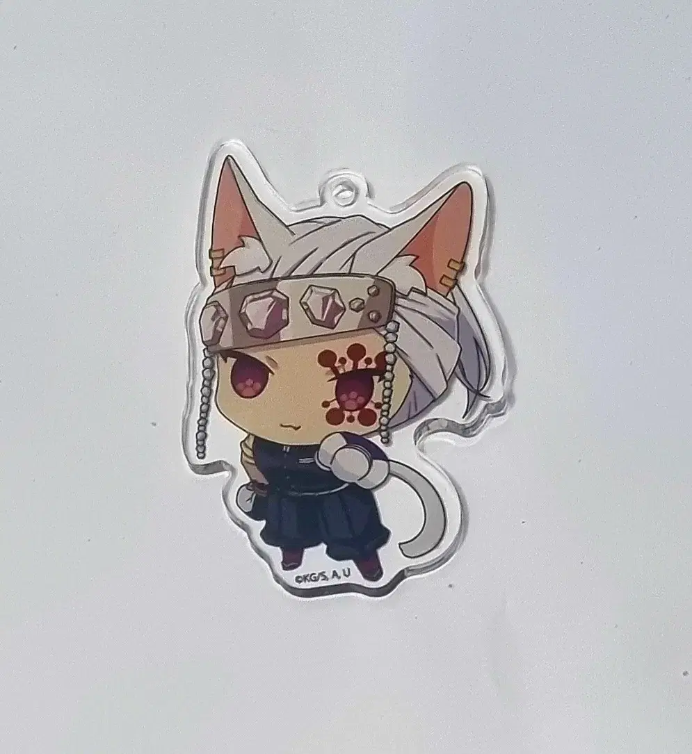 Demon Slayer Nyanforme acrylic keyring Uzui Tengen