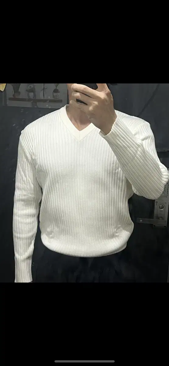 Men's Muscle Fit V-Neck Knit