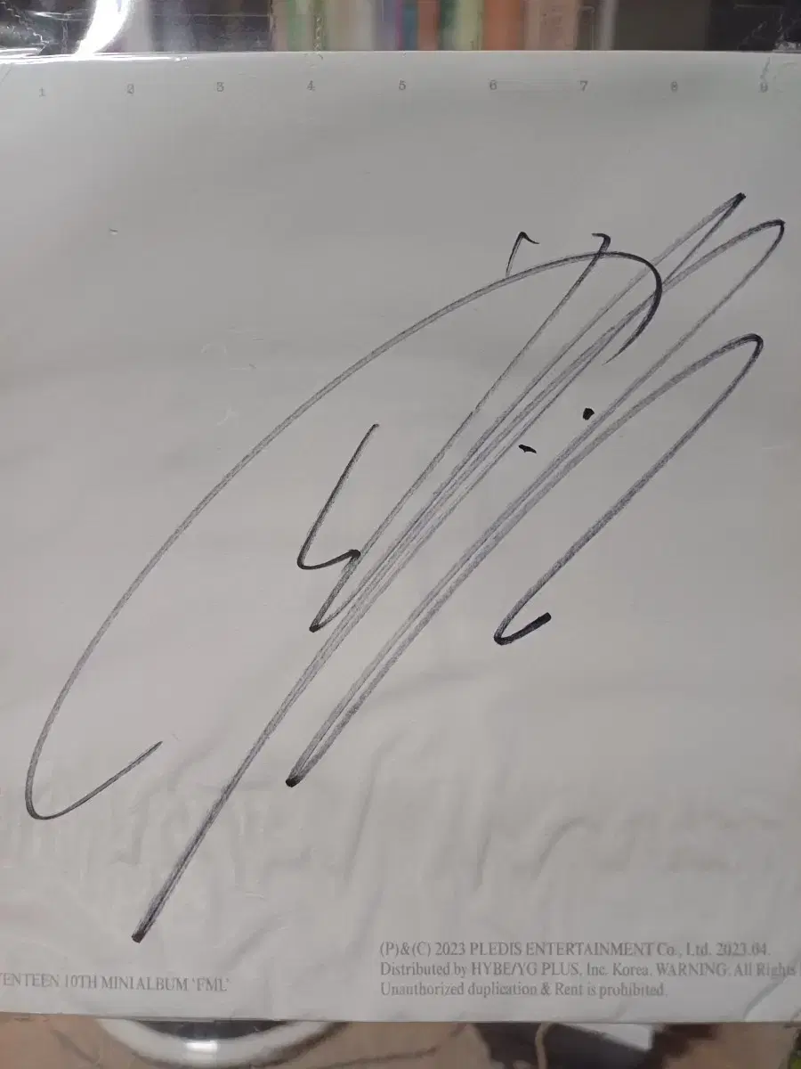 Seventeen JunHwi Signed Wts.