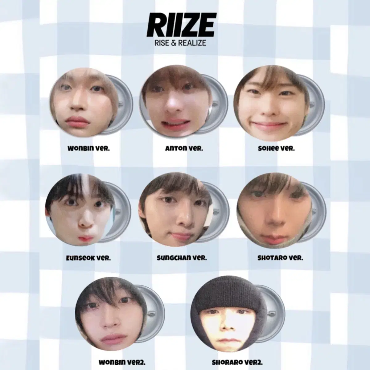 [Photo Card Giveaway] riize Malang Pin Badge sell | riize Unofficial Goods