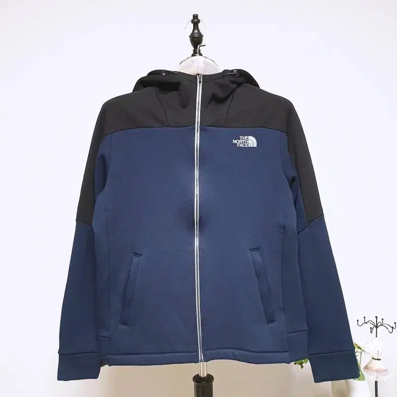 The North Face White Belle men's brushed hooded zip-up