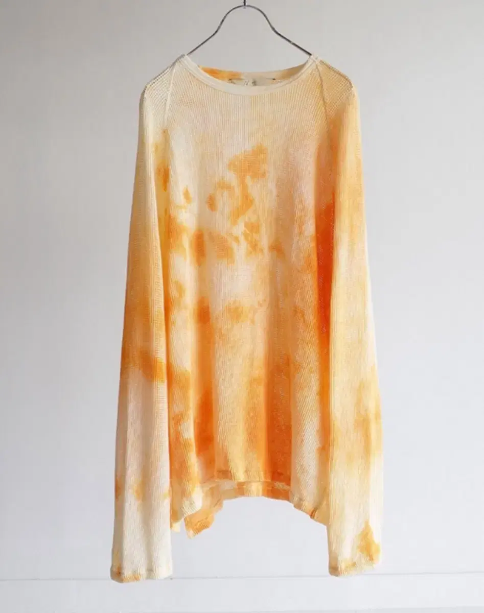 ANCELLM DYED MESH LONG SLEEVE T-SHIRTAnselm