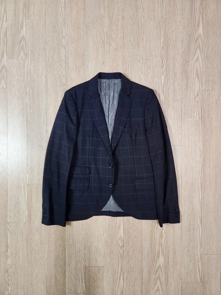 Davit Meursault Windowpane Check Blazer