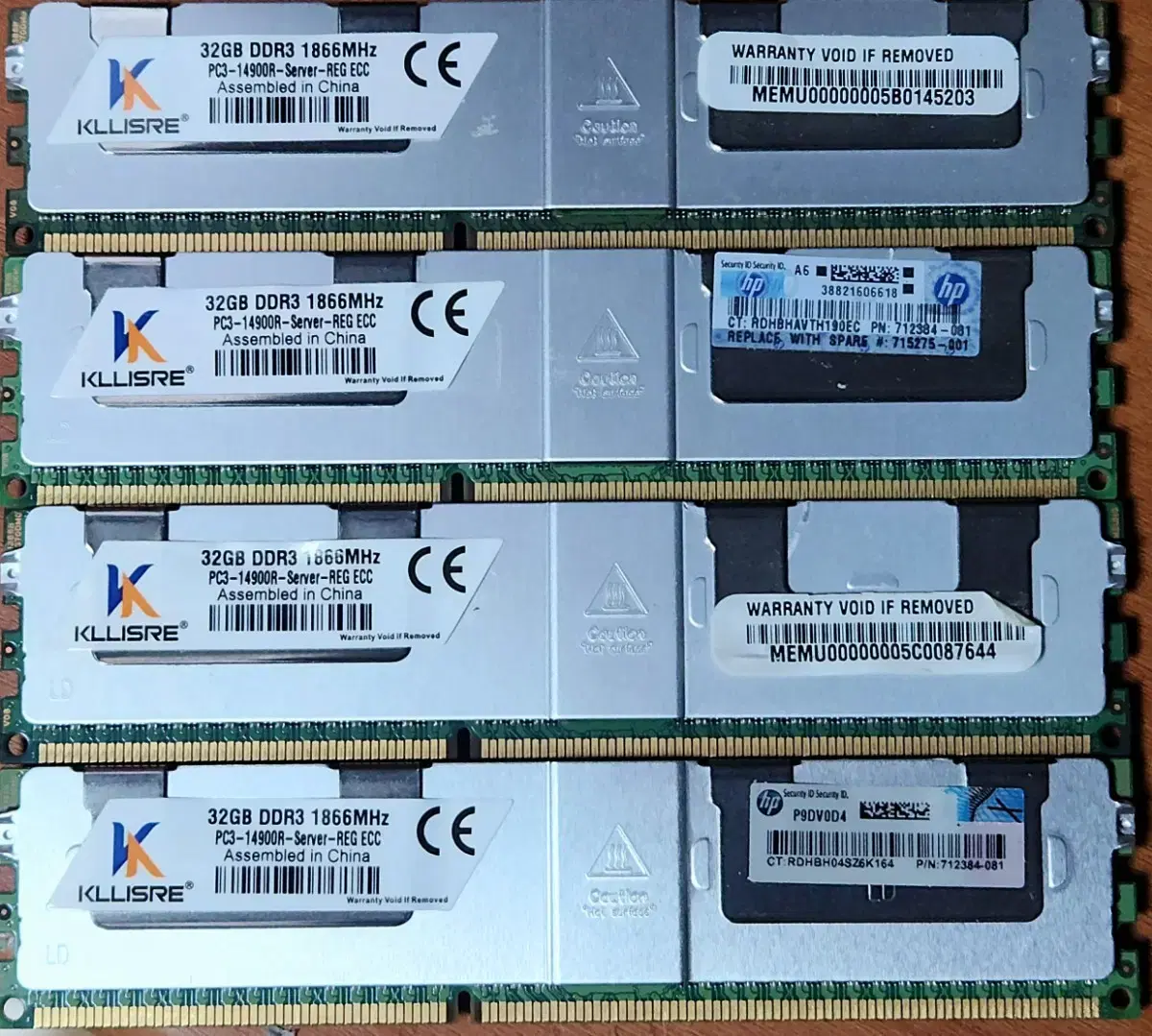 서버용 삼성 램 DDR3 12800R 8Gx4=32G팝니다.