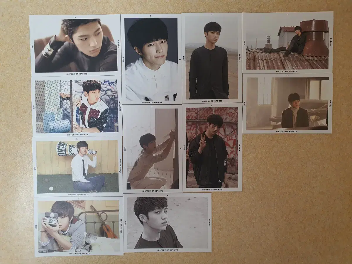 History of infinite l Number of postcard (11 species)