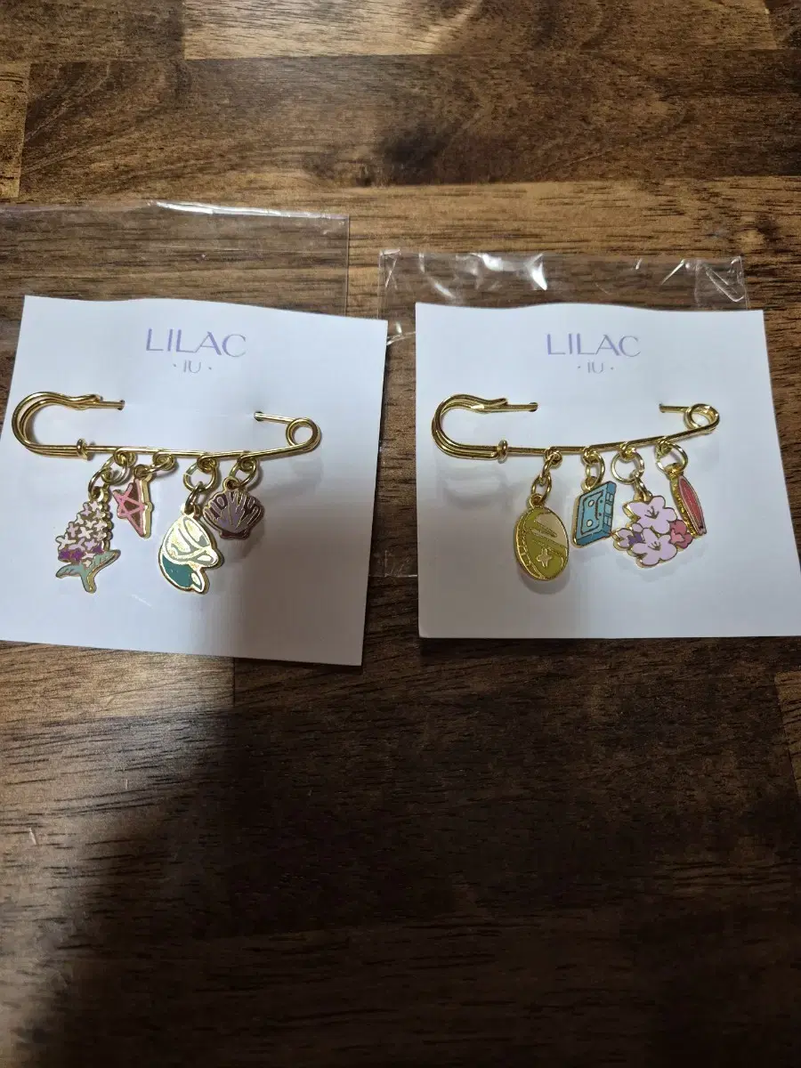 IU Lilac Charm Brooch , April Badge