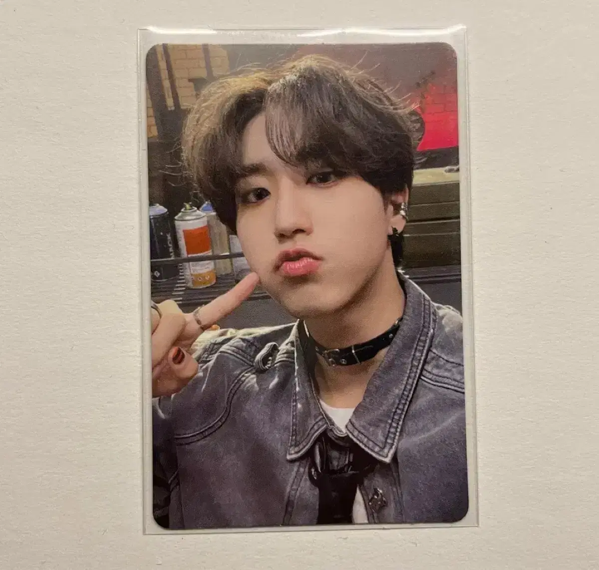 Skz photocard doll han han jisung applemusic apple music Kesasam Maxident McDon Superboard