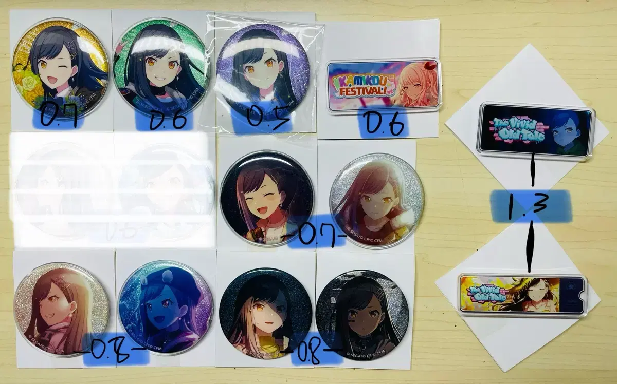 Prosecca Prosecca Shiraishi An Akiyama Mizuki Glitter Badge vanner Badge WTS